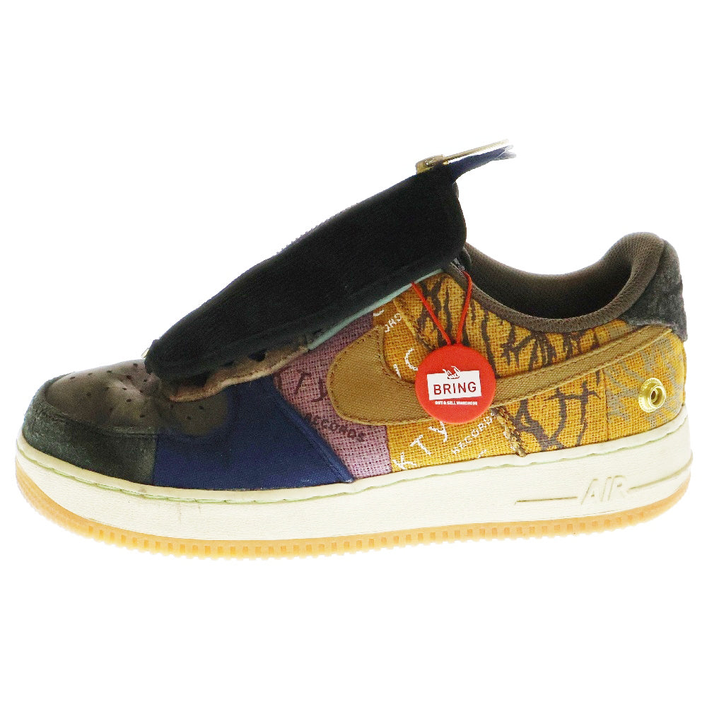 NIKE(ナイキ) ×TRAVIS SCOTT AIR FORCE 1 LOW CACTUS JACK CN2405‐900 ×トラヴィススコット エアフォース1 カクタスジャック ローカットスニーカー マルチ US9/27cm