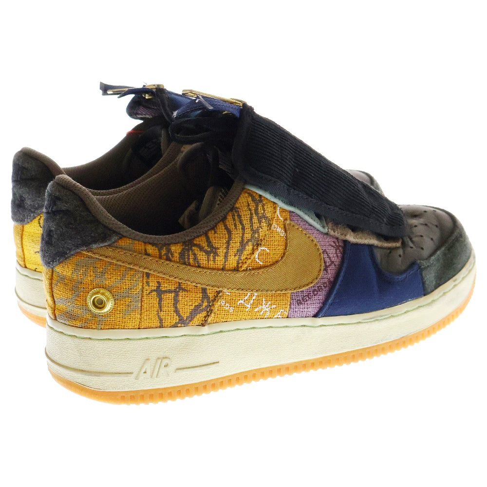 NIKE(ナイキ) ×TRAVIS SCOTT AIR FORCE 1 LOW CACTUS JACK CN2405‐900 ×トラヴィススコット エアフォース1 カクタスジャック ローカットスニーカー マルチ US9/27cm