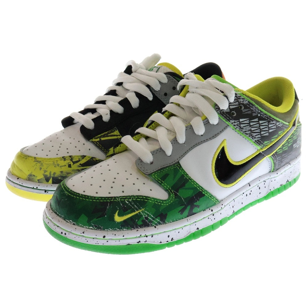 NIKE(ナイキ) ×Division Street Dunk Low What The Ducks Away HV1454-100 ディビジョンストリート ダンク ロー ワット ザ オレゴン ダックス アウェー ローカットスニーカー グリーン/イエロー US8.5/26.5cm
