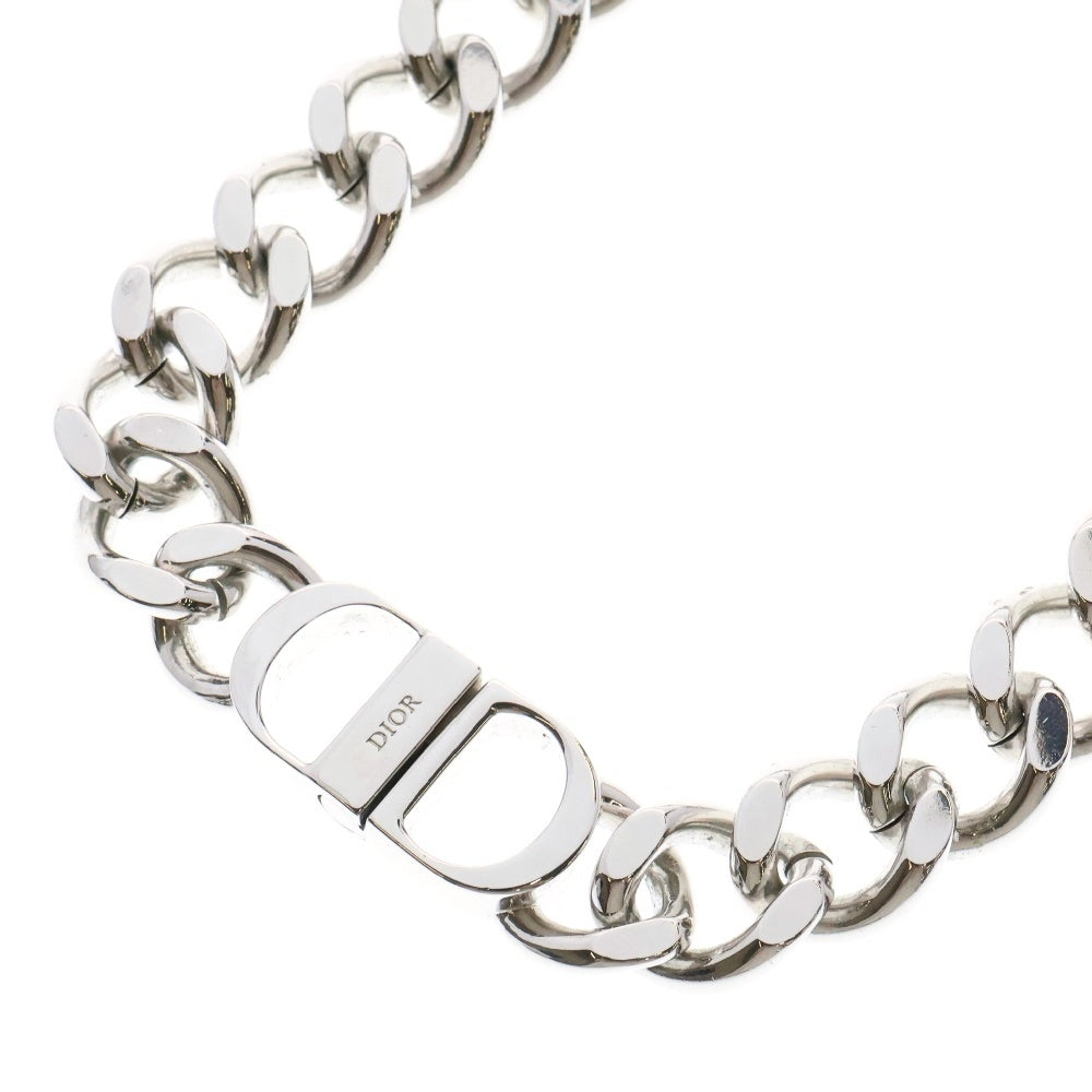 DIOR(ディオール) CD ICON ブランドロゴ アイコンチェーンネックレス シルバー