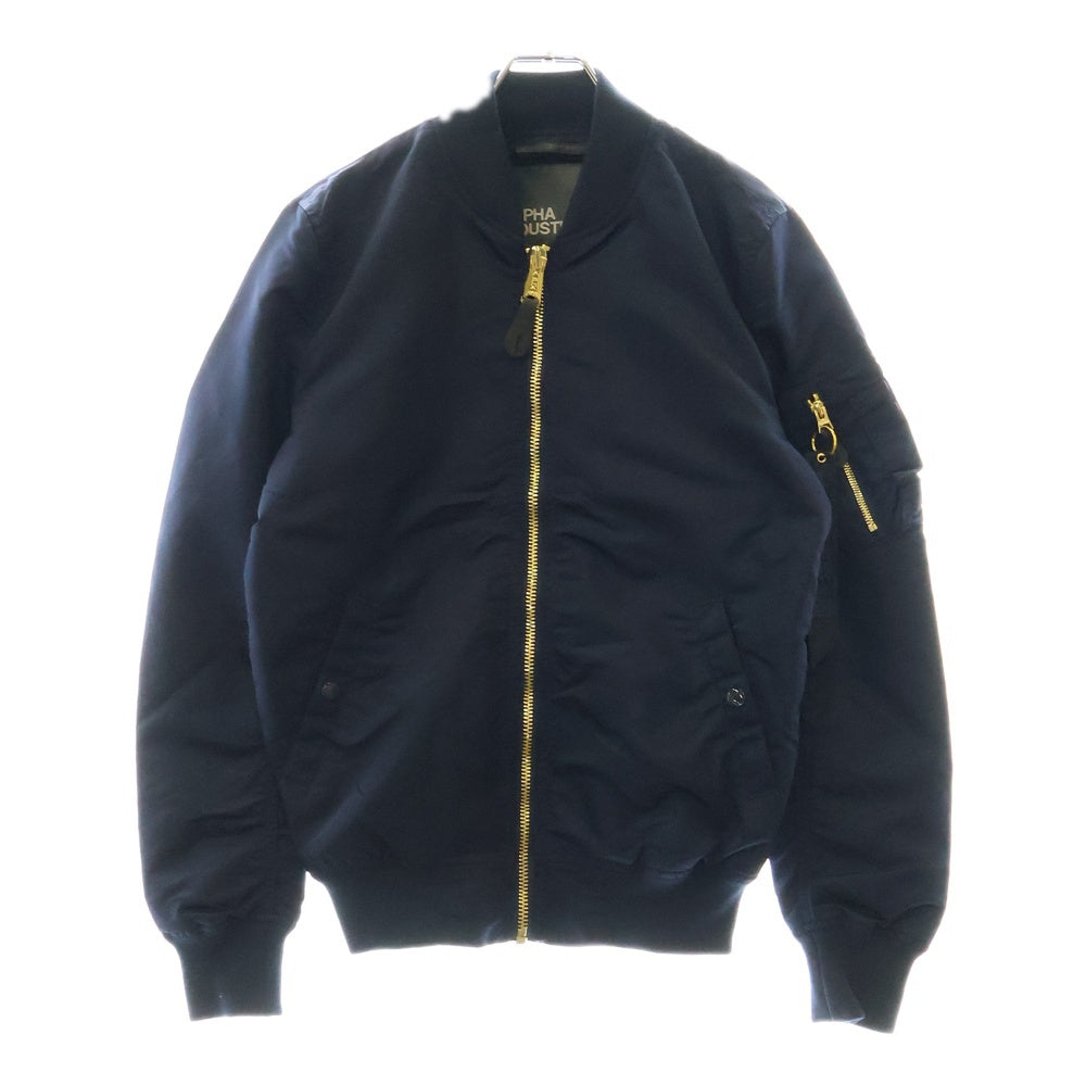 ALPHA INDUSTRIES(アルファ インダストリーズ) MA-1 フライト ボンバー ジップアップジャケット ブルー 156101