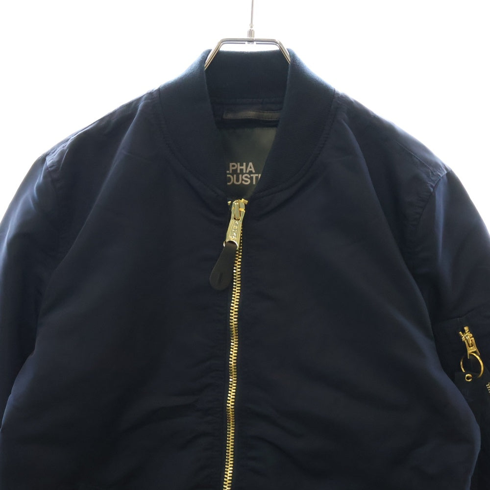 ALPHA INDUSTRIES(アルファ インダストリーズ) MA-1 フライト ボンバー ジップアップジャケット ブルー 156101