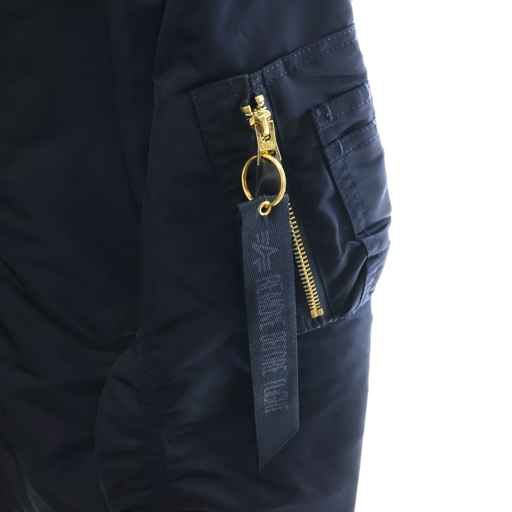 ALPHA INDUSTRIES(アルファ インダストリーズ) MA-1 フライト ボンバー ジップアップジャケット ブルー 156101