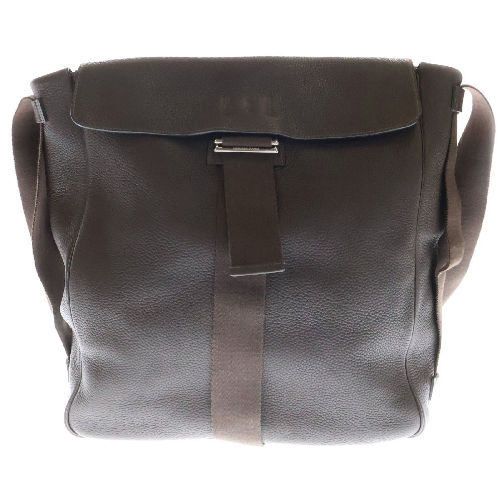 HERMES(エルメス) チベットバーティカルTGM □H刻印 フラップショルダーバッグ ブラウン