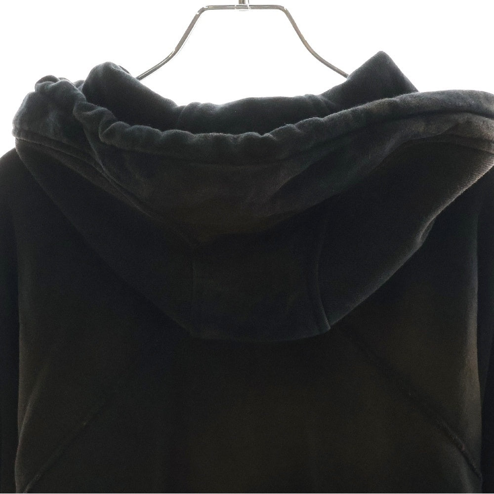 NVRFRGT(ネバーフォーゲット) STUDIOUS 別注 PANELLED ZIP UP HOODIE EXST242T01 ステュディオス 別注 ヴィンテージ加工 パネル ジップアップフーディパーカー ブラック