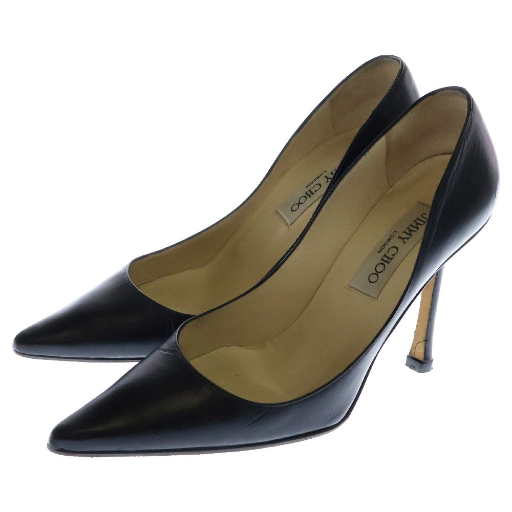 JIMMY CHOO(ジミーチュウ) Empire Heels Kid Leather キッドレザー ピンヒールパンプス レディース ブラック