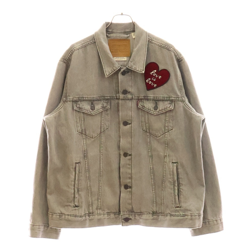 Levi's(リーバイス) ハートデザイン デニムジャケット グレー PC9-72334-0502