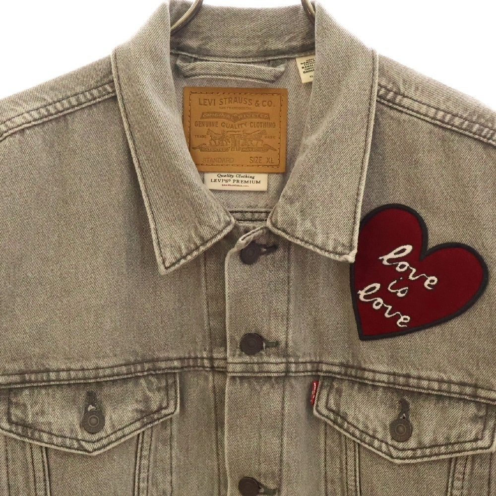 Levi's(リーバイス) ハートデザイン デニムジャケット グレー PC9-72334-0502