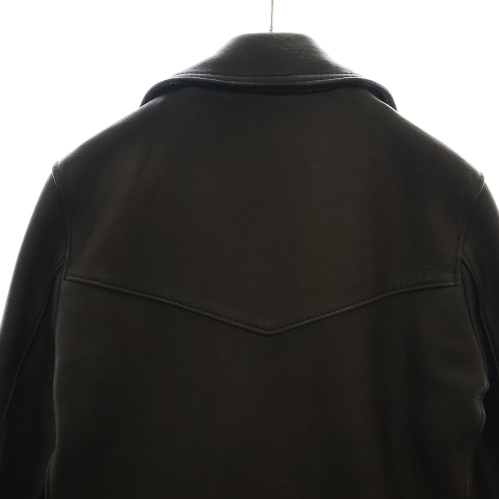 Lewis Leathers(ルイスレザー) The REAL McCOY'S 別注 ライトニング 391T ディアスキン ダブルライダース レザージャケット ダークブラウン