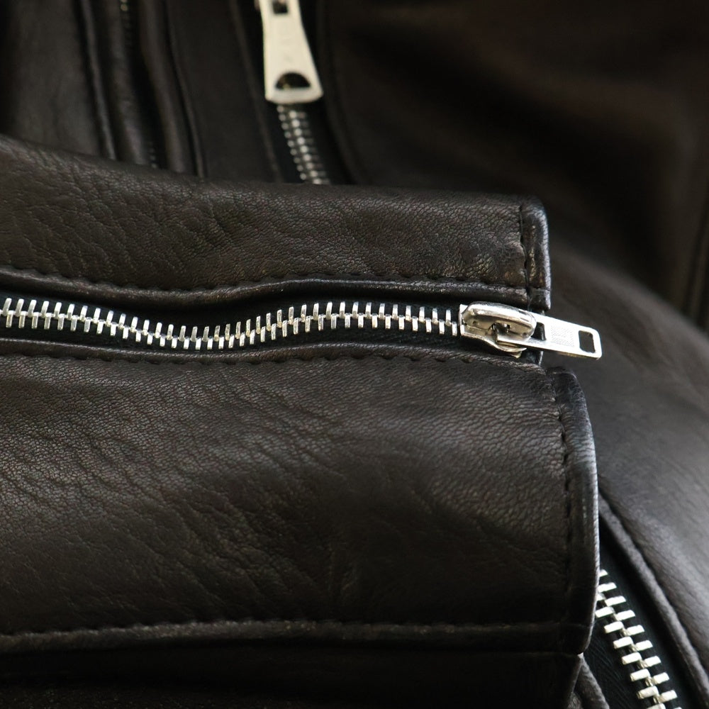 Lewis Leathers(ルイスレザー) The REAL McCOY'S 別注 ライトニング 391T ディアスキン ダブルライダース レザージャケット ダークブラウン