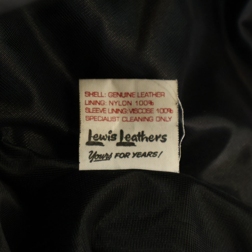 Lewis Leathers(ルイスレザー) The REAL McCOY'S 別注 ライトニング 391T ディアスキン ダブルライダース レザージャケット ダークブラウン