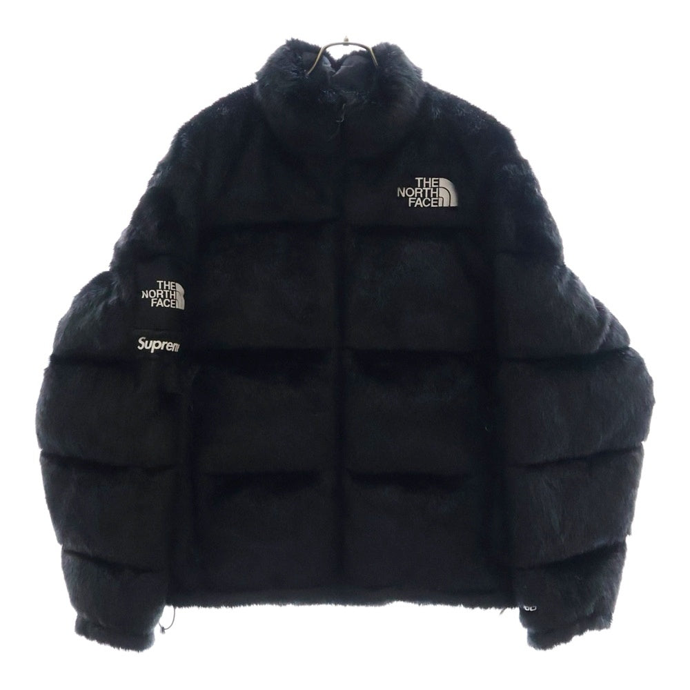 SUPREME(シュプリーム) 20AW ×THE NORTH FACE Faux Fur Nuptse Jacket ザ ノースフェイス ファー ヌプシ ダウンジャケット ブラック ND92001I