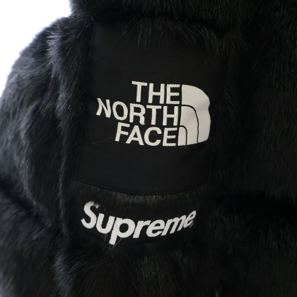 SUPREME(シュプリーム) 20AW ×THE NORTH FACE Faux Fur Nuptse Jacket ザ ノースフェイス ファー ヌプシ ダウンジャケット ブラック ND92001I