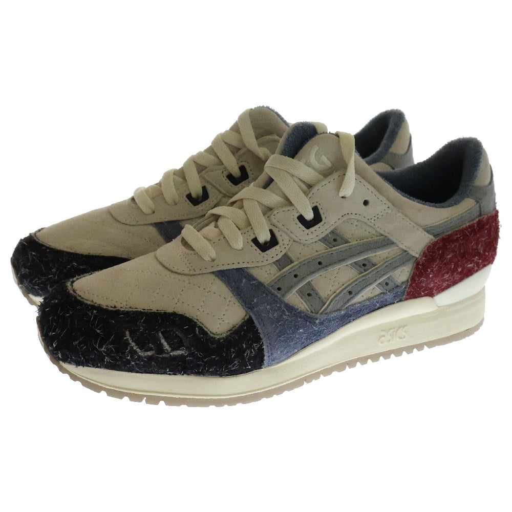 ASICS(アシックス) ×KITH Gel-Lyte 3 Remastered Seoul キス ゲルライト3 ソウル ローカットスニーカー シューズ レッド/ブルー/クリーム US9/27cm 1201A847-100