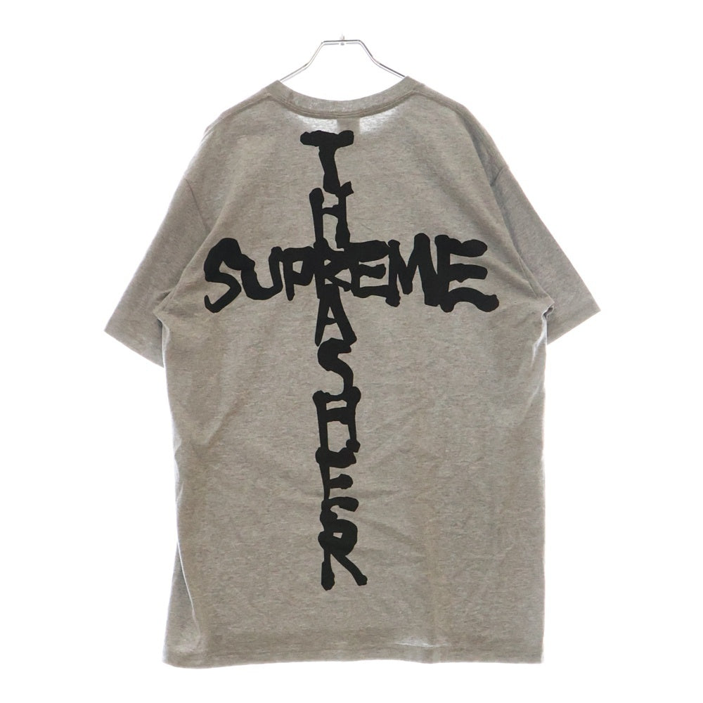 SUPREME(シュプリーム) 24AW ×THRASHER Cross Tee ×スラッシャー クロスプリント 半袖Tシャツ グレー