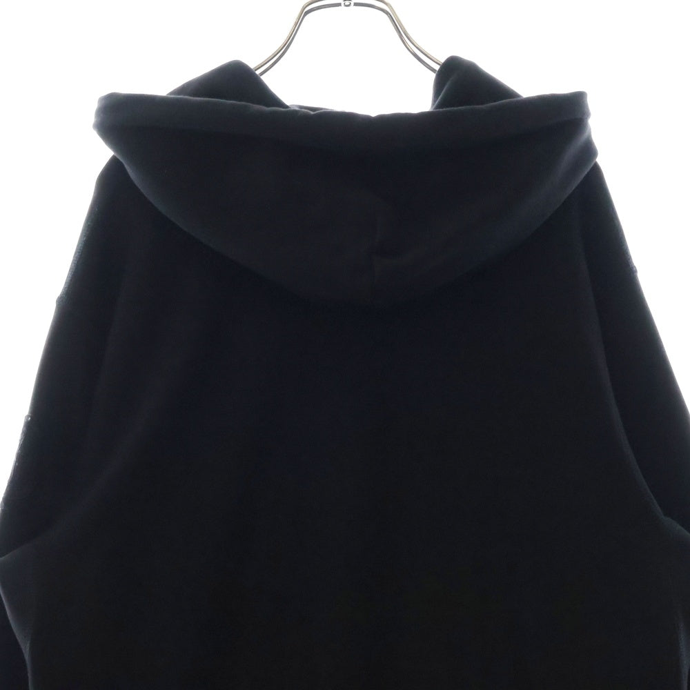 MONCLER GENIUS(モンクレール ジーニアス) 21AW グリッターロゴ プリント プルオーバー スウェットパーカー ブラック G20928G00013