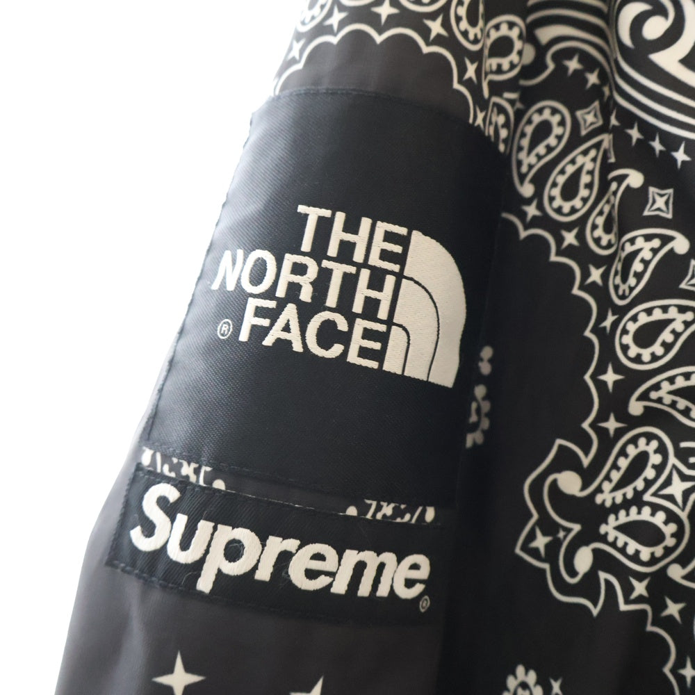 SUPREME(シュプリーム) 14AW×THE NORTH FACE Bandana Mountain Parka NP51400I ノースフェイス バンダナマウンテンジャケット ブラック