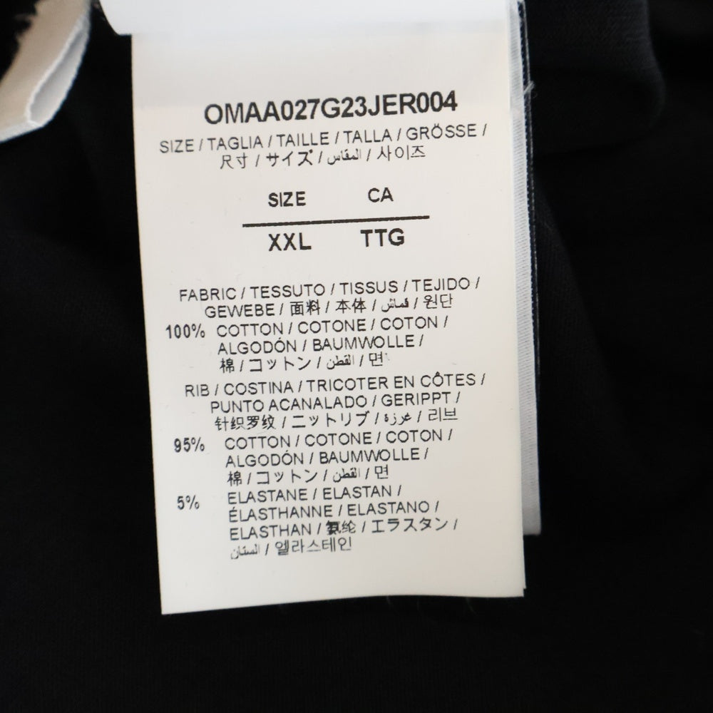 OFF-WHITE(オフホワイト) 23AW Black t-shirt with 23 logo print ブラック Tシャツ ロゴプリント OMAA027G23JER004
