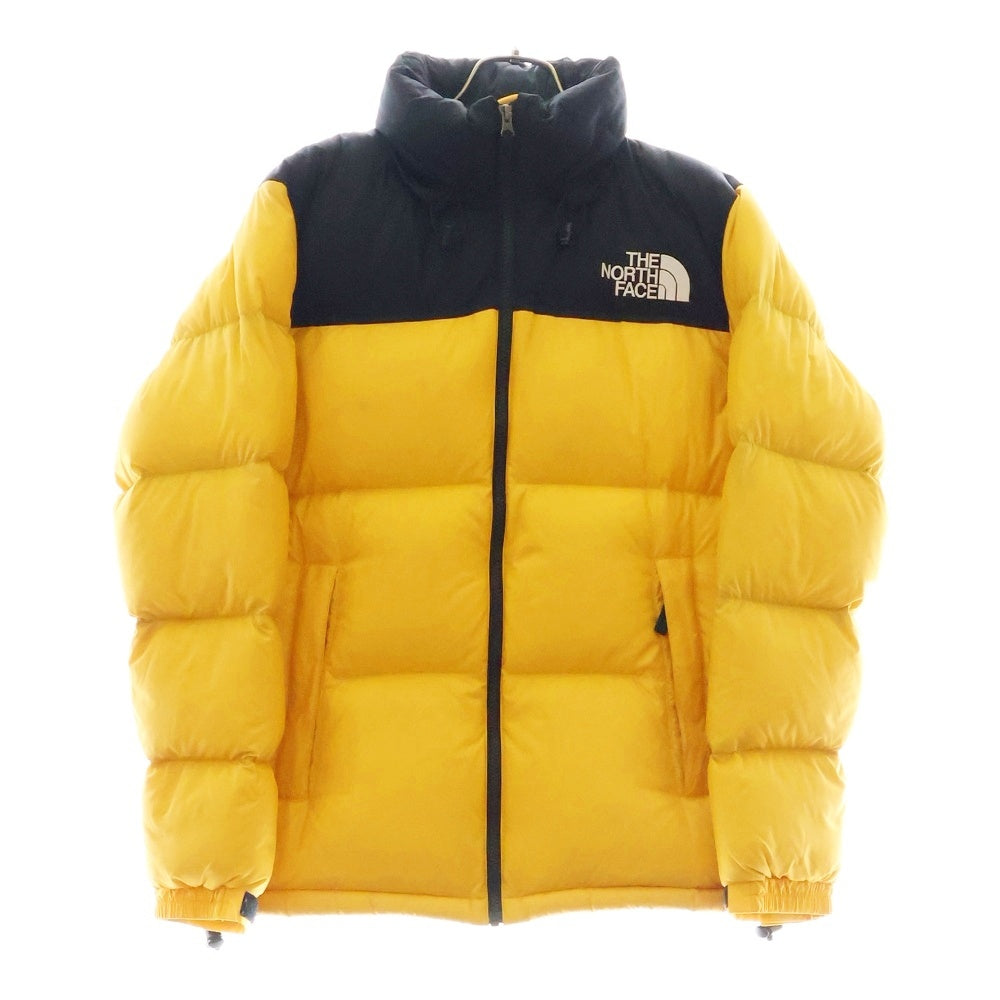 THE NORTH FACE(ザノースフェイス) NUPTSE JACKET ヌプシ ジップアップ フーデッド ダウンジャケット イエロー ND91841