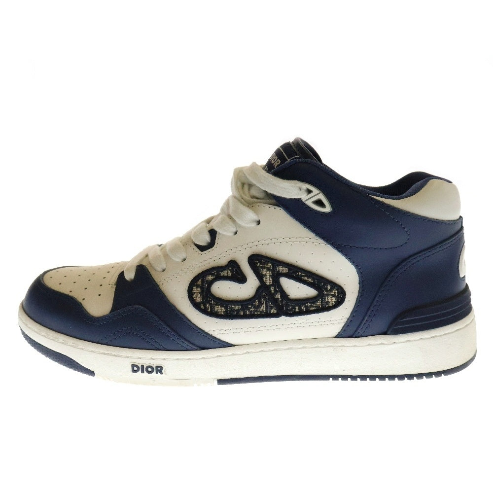 DIOR(ディオール) B57 ドリブル オブリーク ミッドカットスニーカー 3SN318ZXU ホワイト/ネイビー