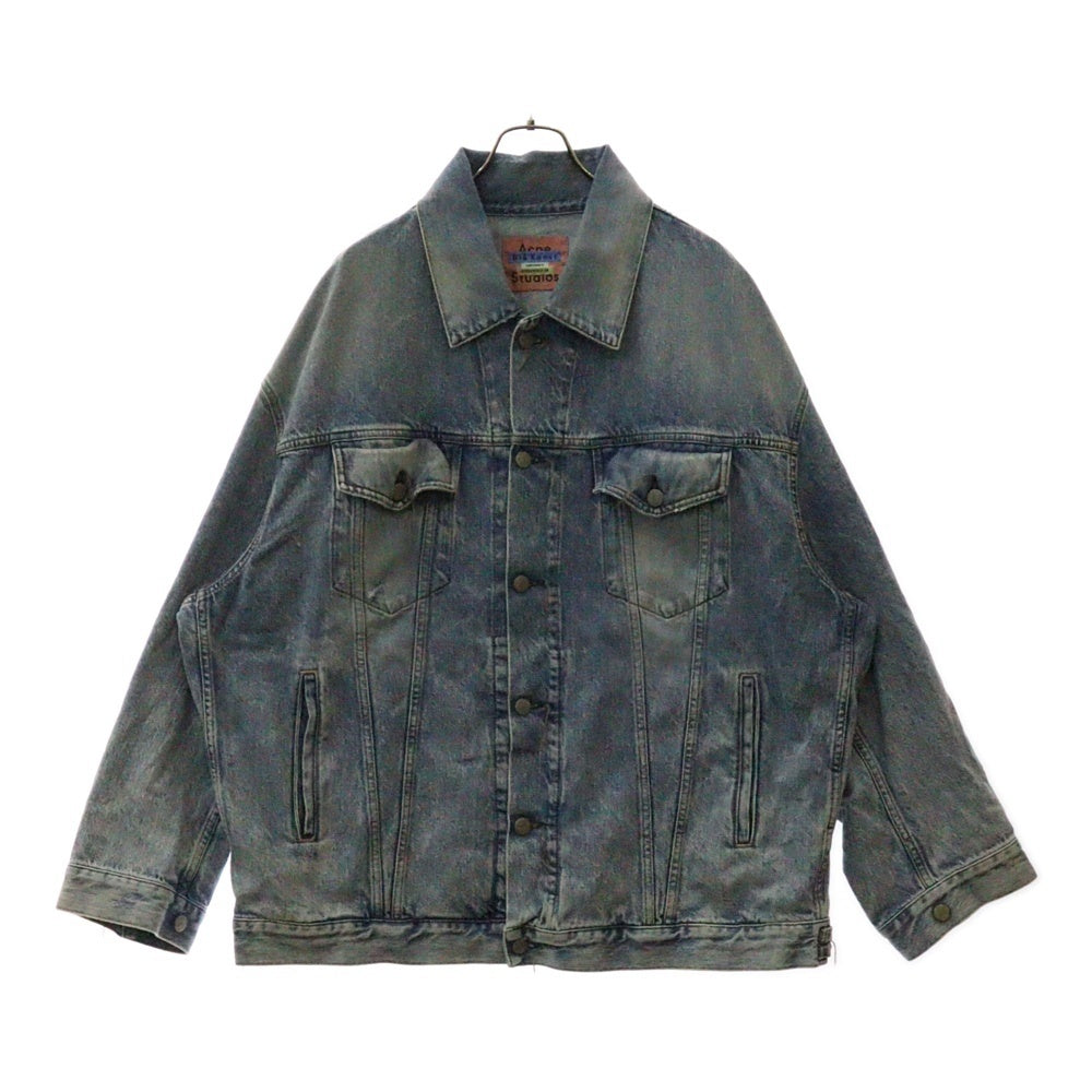 ACNE STUDIOS Bla Konst(アクネストゥディオズ ブロコンスト) オーバーサイズユニセックスフィット デニムジャケット インディゴ BK-UX-OUTW000016