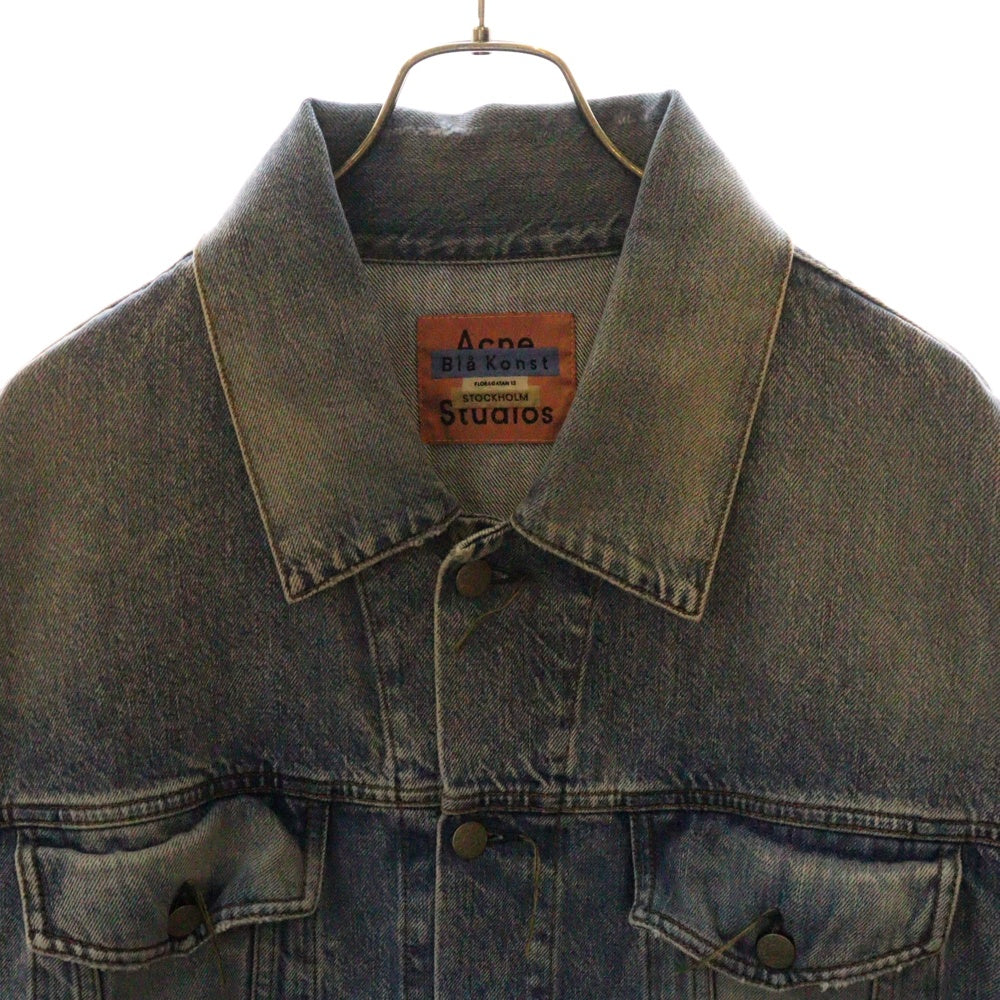 ACNE STUDIOS Bla Konst(アクネストゥディオズ ブロコンスト) オーバーサイズユニセックスフィット デニムジャケット インディゴ BK-UX-OUTW000016