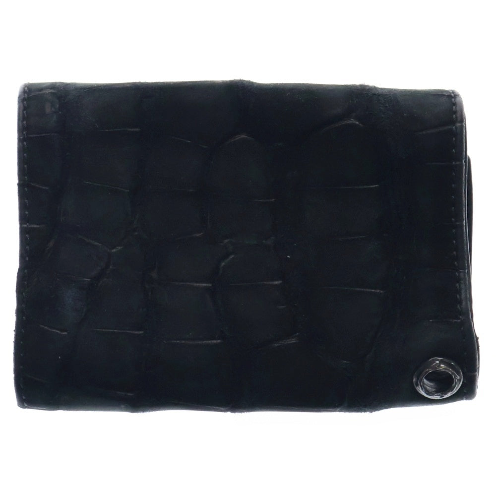 CHROME HEARTS(クロムハーツ) 3FOLD 3フォールド レザーウォレット ブラックヌバック