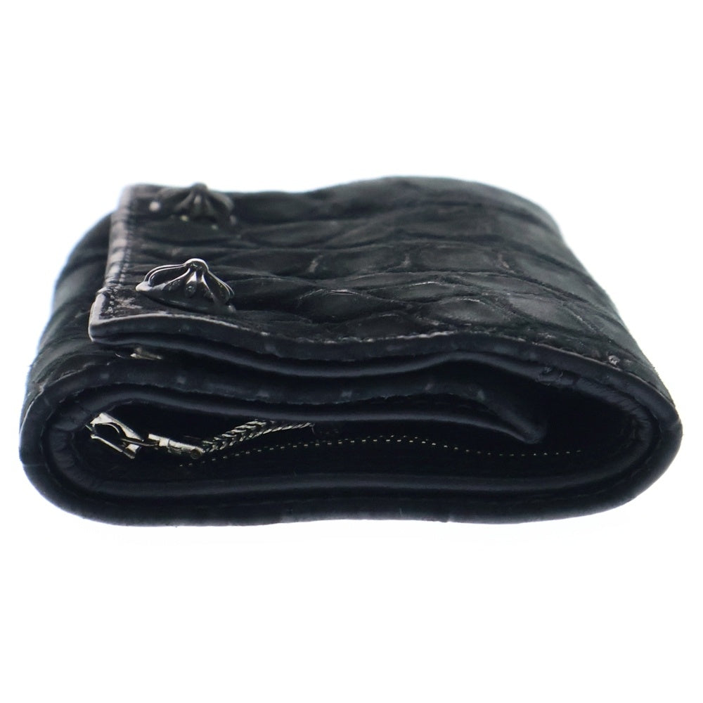 CHROME HEARTS(クロムハーツ) 3FOLD 3フォールド レザーウォレット ブラックヌバック