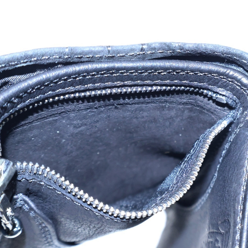 CHROME HEARTS(クロムハーツ) 3FOLD 3フォールド レザーウォレット ブラックヌバック