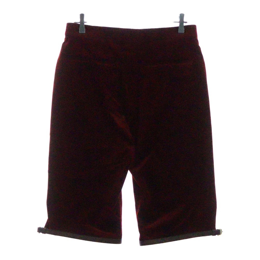 GUCCI(グッチ) Stretch Velvet Shorts 675281 Z8ASR ベルベット ショートパンツ ハーフパンツ レッド