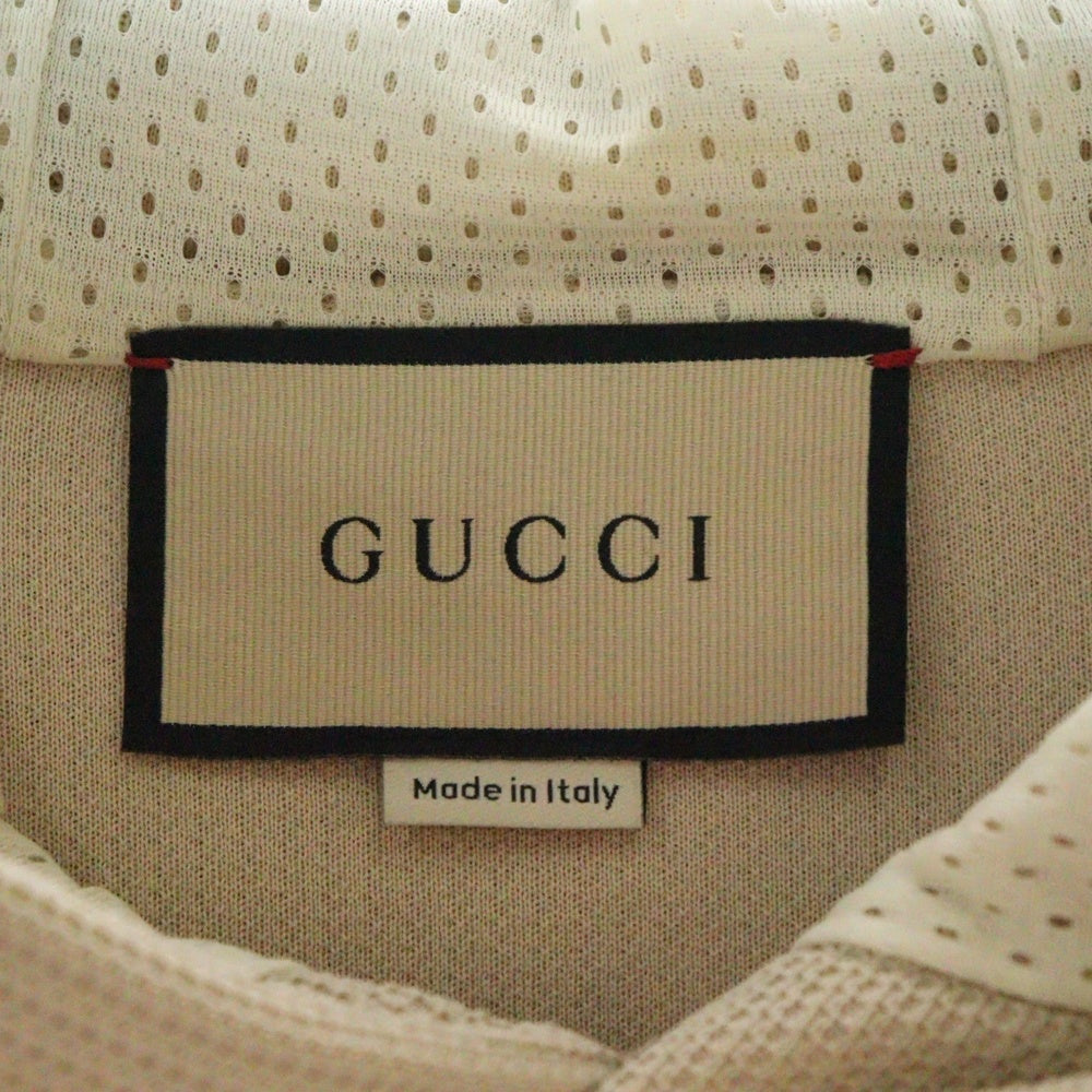 GUCCI(グッチ) Jersey Hooded Sweatshirt 733972 XJFFB ジャージー フーデッド プルオーバーパーカースウェットシャツ ベージュ