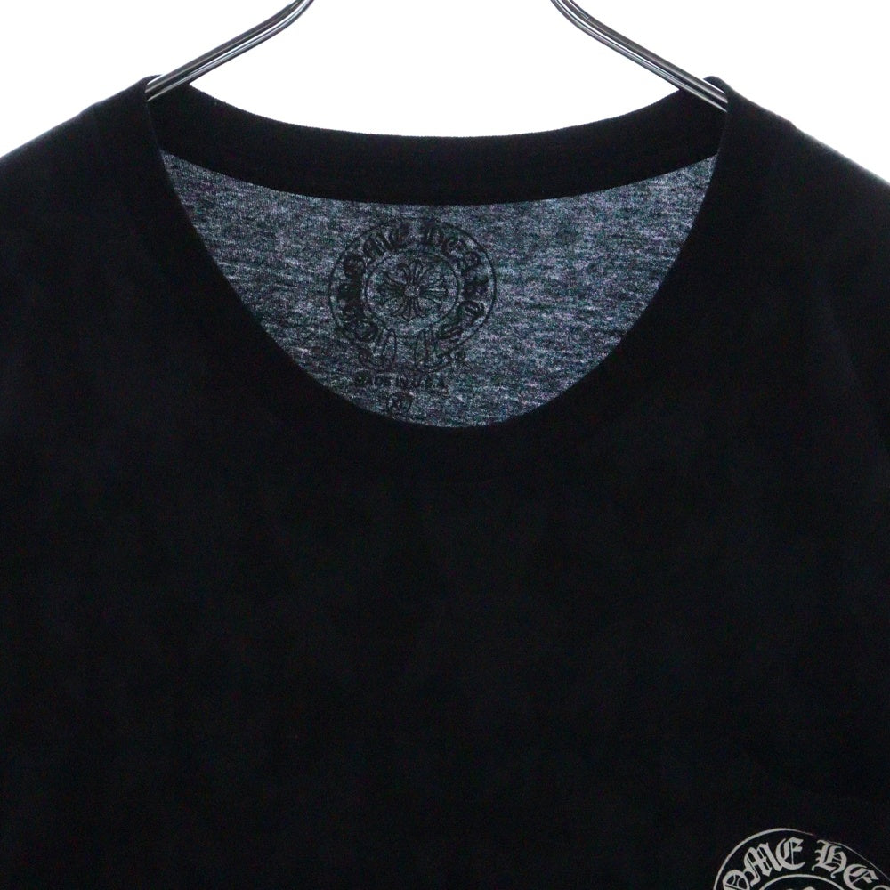 CHROME HEARTS(クロムハーツ) Graveyard Cemetery Cross L/S Tee グレイブヤードセメタリークロス長袖Tシャツ ブラック