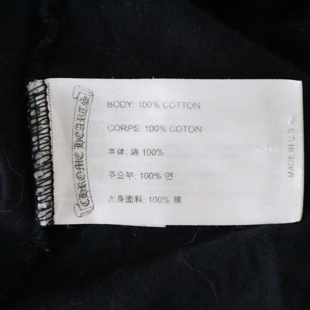 CHROME HEARTS(クロムハーツ) Graveyard Cemetery Cross L/S Tee グレイブヤードセメタリークロス長袖Tシャツ ブラック