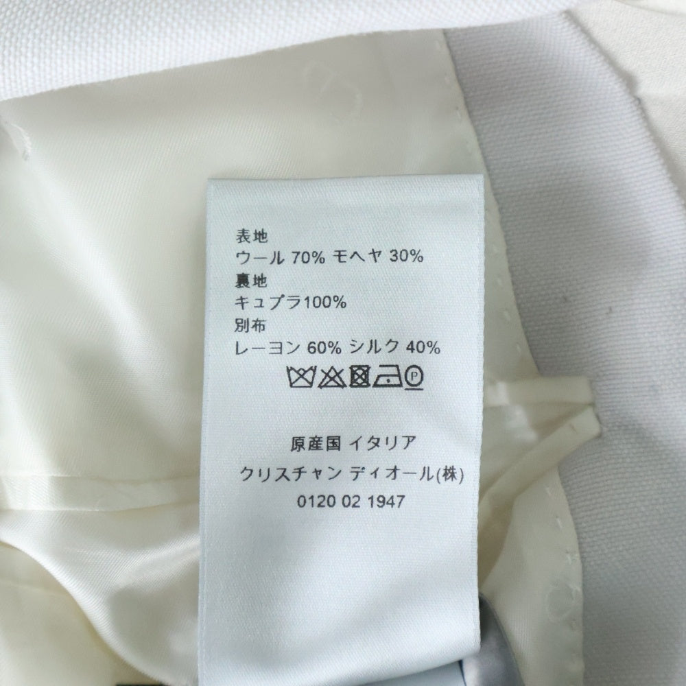 Dior HOMME(ディオールオム) 20SS ストールドッキング 2Bウールテーラードジャケット ライトグレー 023C259B4441