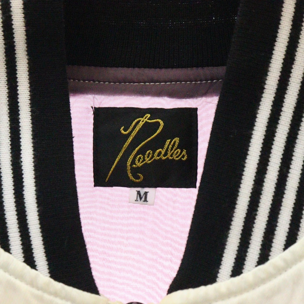 Needles(ニードルス) ×STUDIOUS Award Sateen Jacket ×ステュディオス アワードサテンスーベニアジャケット MR454 ホワイト