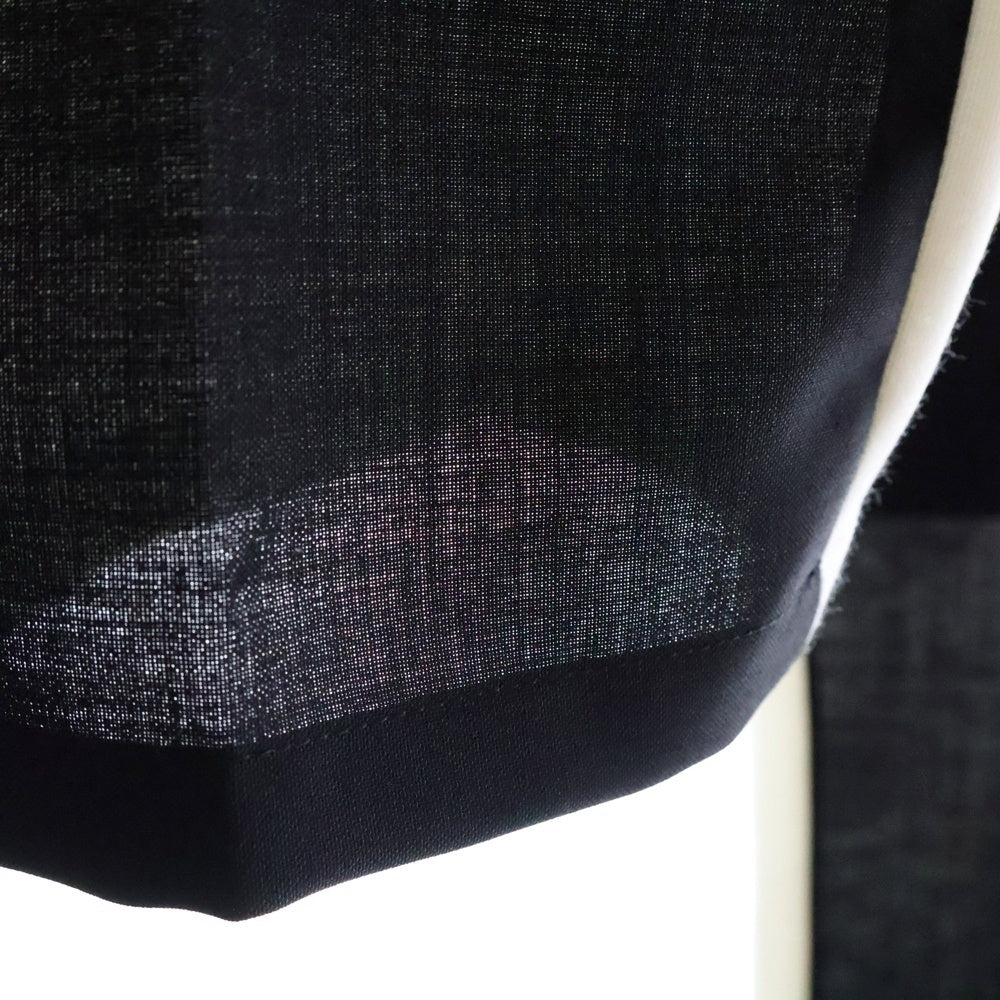 BURBERRY(バーバリー) Logo Print Two Tone Wool Mohair Trousers ロゴプリント ツートン ウールモヘア トラックパンツ ブラック/ホワイト 4559027