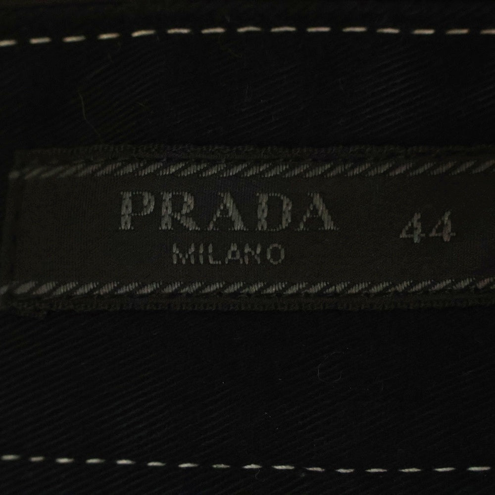 PRADA(プラダ) 23AW Triangle Logo ストレッチ コットン ペインター パンツ SPH291 S232 ブラック