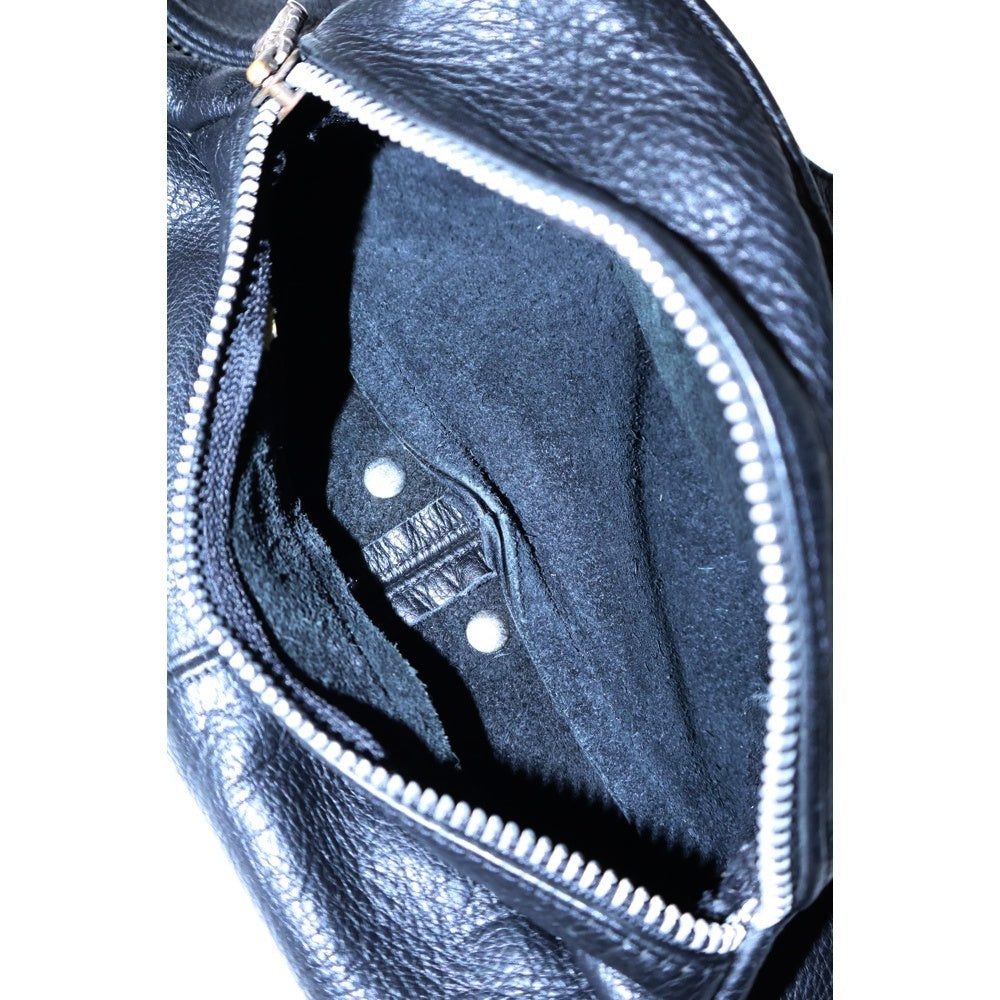 CHROME HEARTS(クロムハーツ) #1 SNAT PACK スナットパック ダガージップ ガンスリンガーベルト レザーウエストバッグ ブラック BCA378