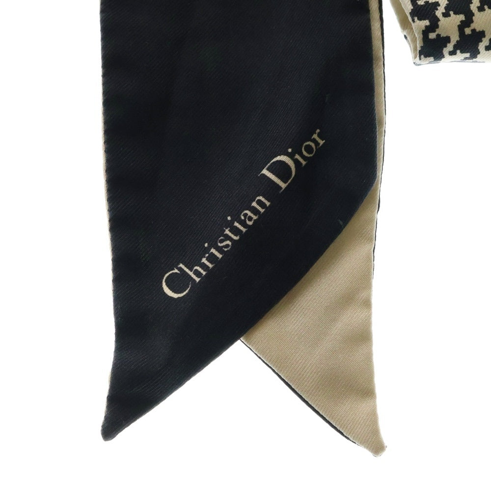 Christian Dior(クリスチャンディオール) ミッツァ スカーフ 千鳥柄シルクスカーフ マルチ レディース