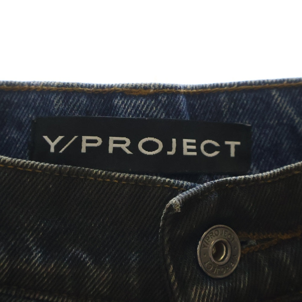 Y/PROJECT(ワイプロジェクト) EVERGREEN BANANA JEANS コーティング加工 バナナジーンズ デニムパンツ ブラック