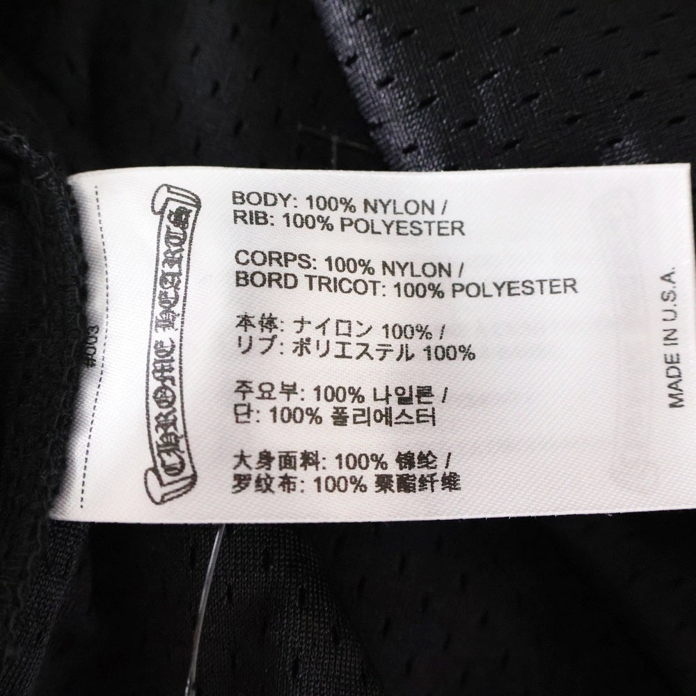CHROME HEARTS(クロムハーツ) MESH WARM UP JERSEY メッシュ バーシティー ジャージー CHプリントメッシュ 長袖Tシャツカットソー ブラック