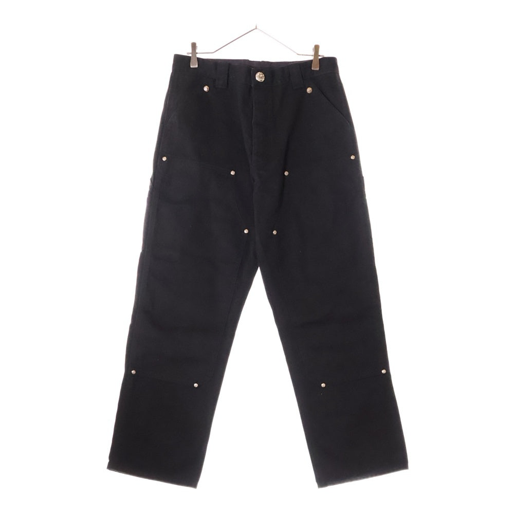 CHROME HEARTS(クロムハーツ) CARPENTER CNVS BLK カーペンターキャンバスダブルニーロングパンツ ブラック