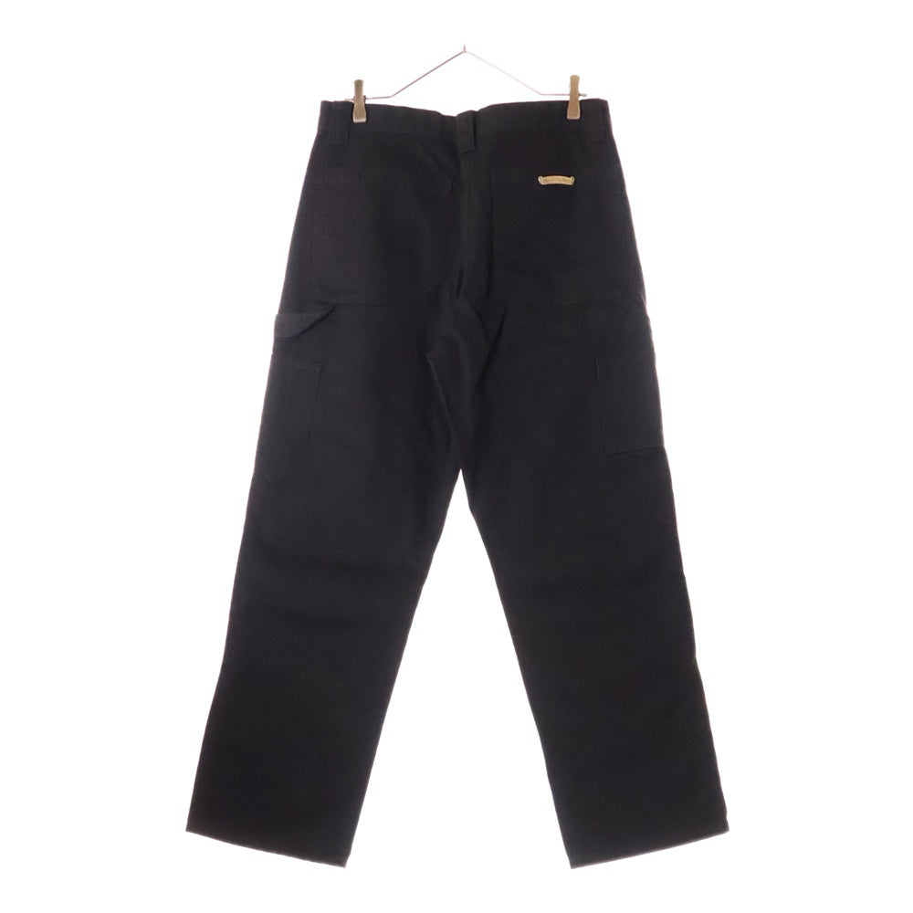 CHROME HEARTS(クロムハーツ) CARPENTER CNVS BLK カーペンターキャンバスダブルニーロングパンツ ブラック