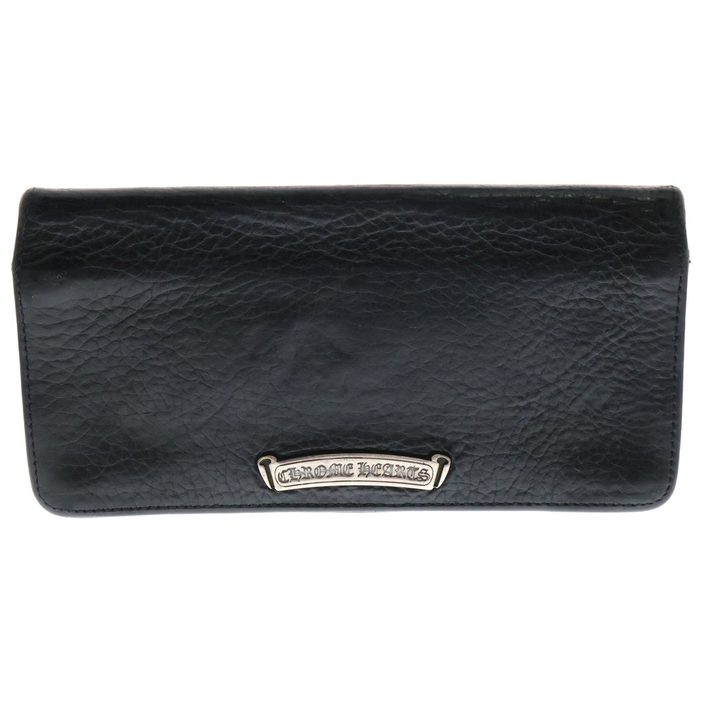 CHROME HEARTS(クロムハーツ) LNG SNGL FLD TIPS シングルフォールド レザーウォレット 財布 ブラック BCA380
