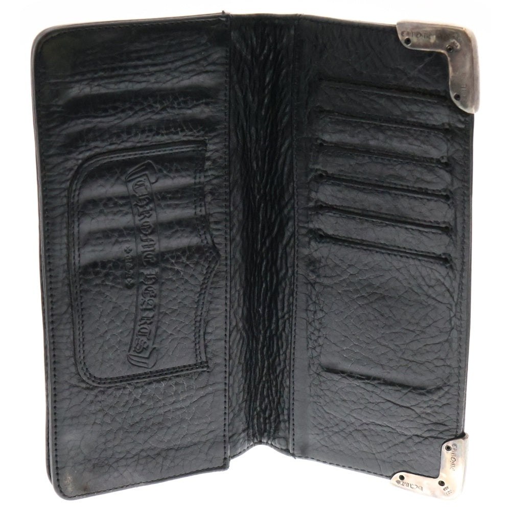 CHROME HEARTS(クロムハーツ) LNG SNGL FLD TIPS シングルフォールド レザーウォレット 財布 ブラック BCA380