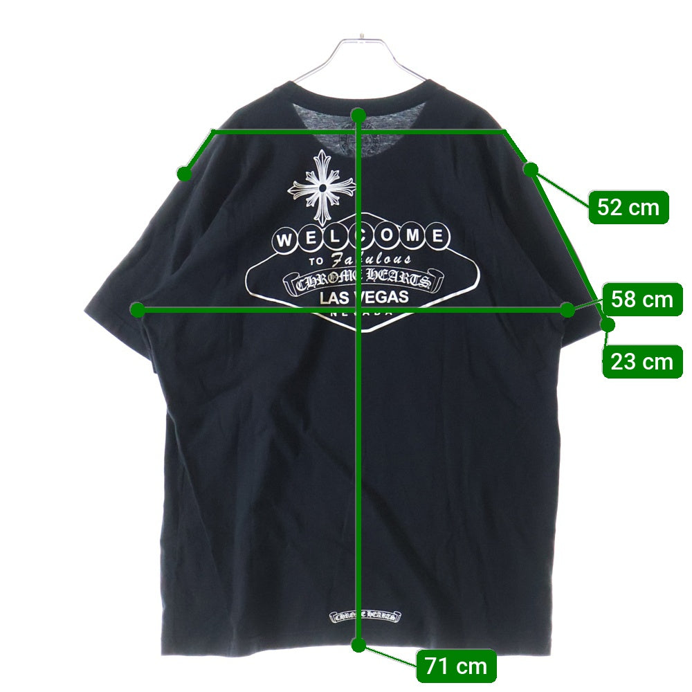 CHROME HEARTS(クロムハーツ) Las Vegas S/S Tee ラスベガス限定 半袖Tシャツ カットソー ブラック