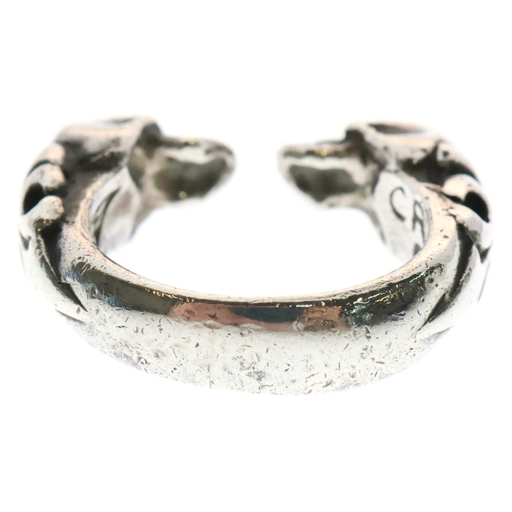 CRAZY PIG(クレイジーピッグ) TWO SKULLS TUDOR RING 2スカル チューダースカル シルバーリング