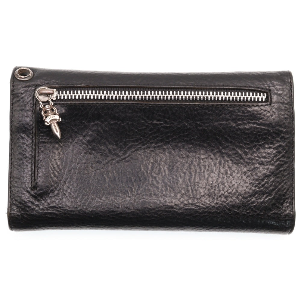 CHROME HEARTS(クロムハーツ) WAVE ウェーブ レザーウォレット 財布 ブラック BCA374