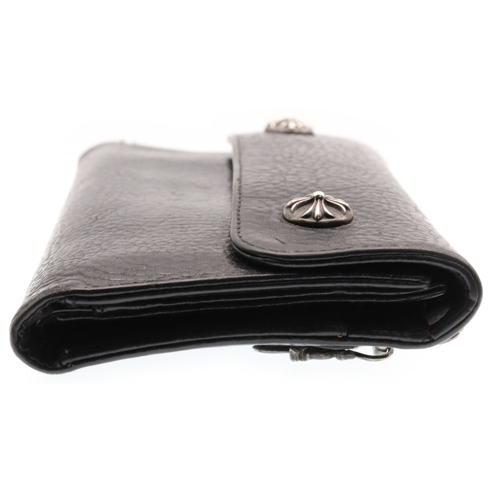 CHROME HEARTS(クロムハーツ) WAVE ウェーブ レザーウォレット 財布 ブラック BCA374