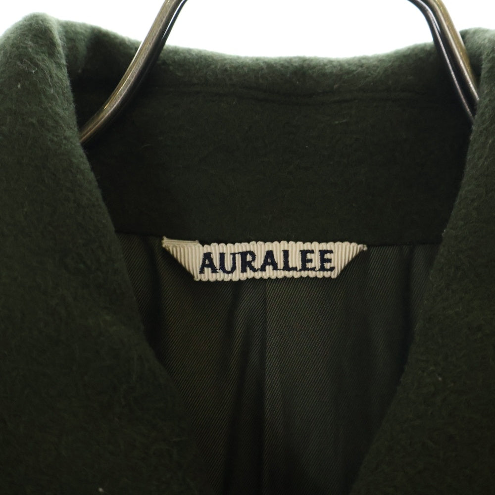 AURALEE(オーラリー) 17AW Beaver Melton Soutien Collar Coat ビーバー メルトン ステンカラー コート アウター グリーン A7AC02BM